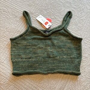 NWT Cider Sweater Crop Tank Size Medium